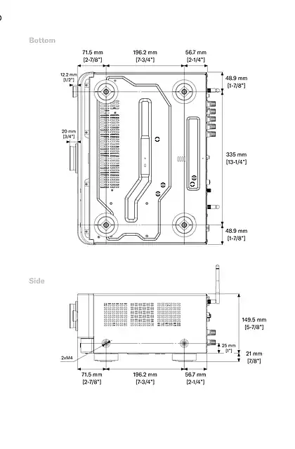 yamaha雅马哈RX-V4A_TSR-400 Dimension Drawing